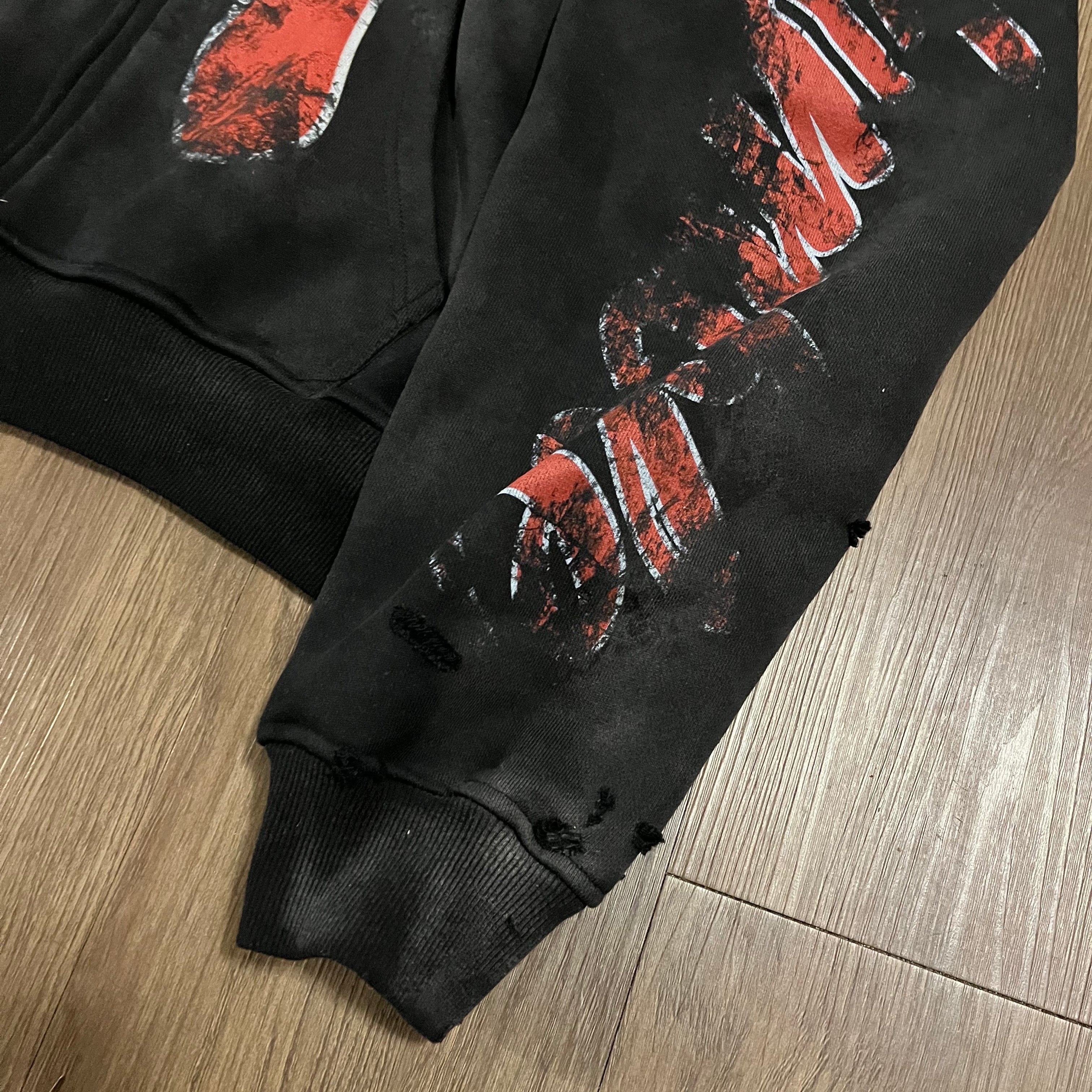 HUMBLE “7” Distressed Zip Jacket